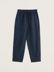 Seasalt Cornwall Navy Petite Sholl Trousers - Image 4 of 5