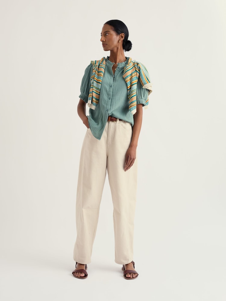 Seasalt Cornwall Green Shore Path Shirt - Image 1 of 5