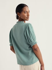 Seasalt Cornwall Green Shore Path Shirt - Image 2 of 5