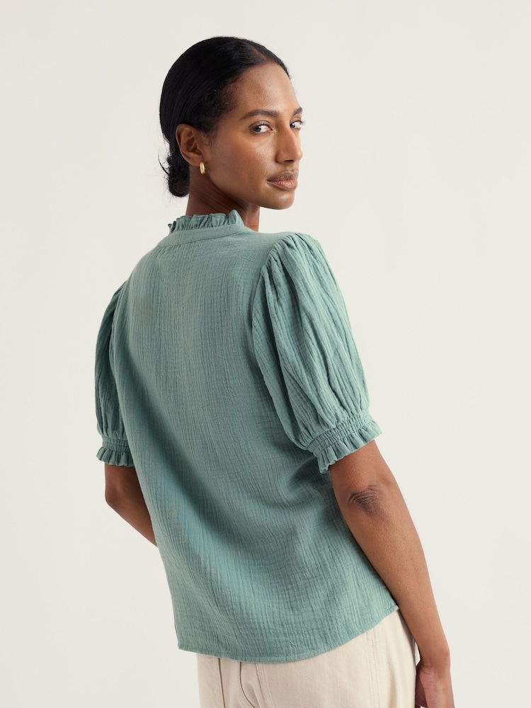 Seasalt Cornwall Green Shore Path Shirt - Image 2 of 5