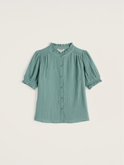 Seasalt Cornwall Green Shore Path Shirt - Image 4 of 5