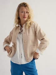 Seasalt Cornwall Natural Reading Rocks Jacket - Image 2 of 5