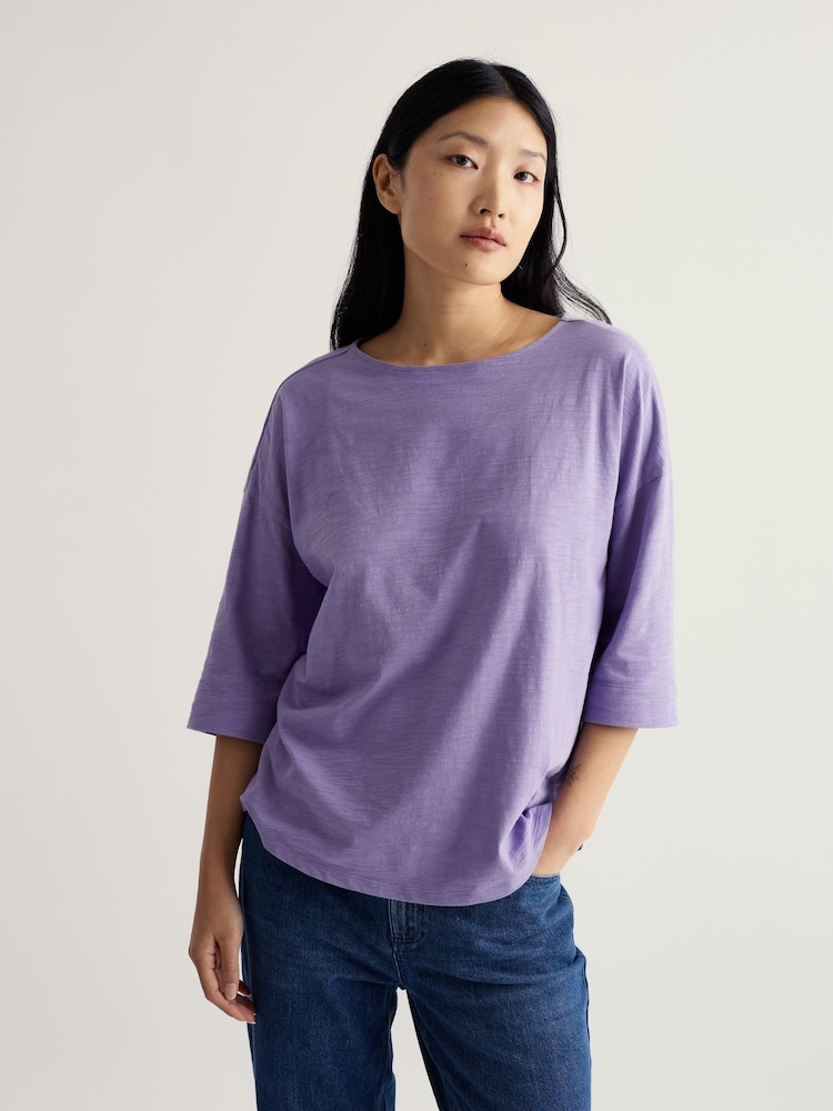 Seasalt Cornwall Purple Tremayne Quay Top - Image 2 of 4 Seasalt Cornwall Purple Tremayne Quay Top - Image 2 of 4