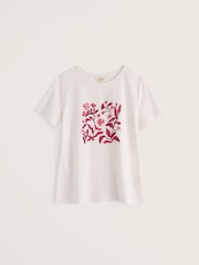 Seasalt Cornwall White Printing Ink T-Shirt - Image 4 of 4