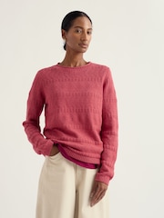 Seasalt Cornwall Pink Kinter Jumper - Image 2 of 5