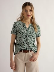 Seasalt Cornwall Green Waterflow Top - Image 2 of 4