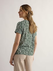 Seasalt Cornwall Green Waterflow Top - Image 3 of 4