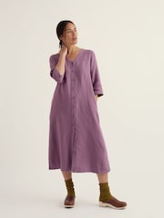 Seasalt Cornwall Purple Word Posey Dress - Image 1 of 5