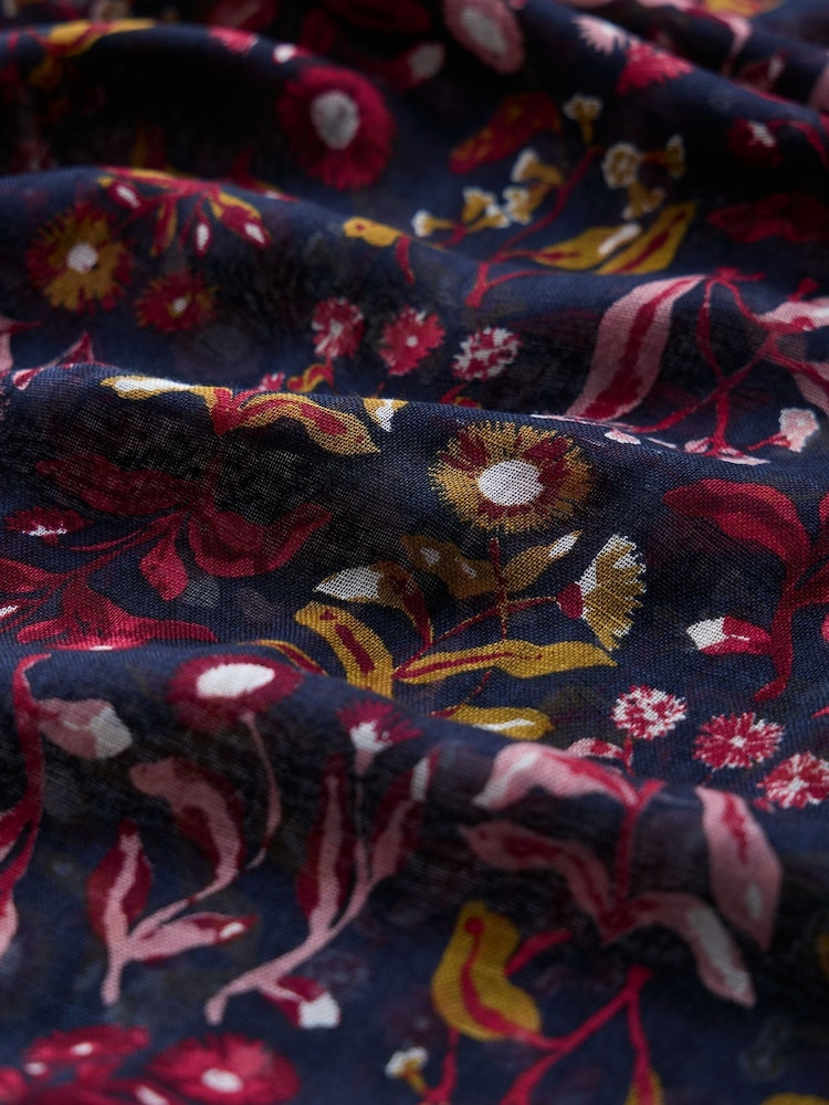 Seasalt Cornwall Blue Wilcove Scarf - Image 5 of 5