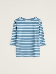Seasalt Cornwall Blue Sailor Top - Image 4 of 5