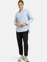 Smith & Soul Blue Pinstripe Slogan Cotton Shirt - Image 3 of 6