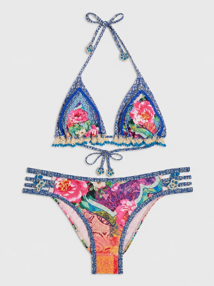 River Island Purple Del Marr Crochet Underband Bikini Set - Image 6 of 6 River Island Purple Del Marr Crochet Underband Bikini Set - Image 6 of 6