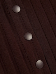 River Island Brown/White Sleeveless Popper Tank Tops 2 Pack - Image 6 of 6