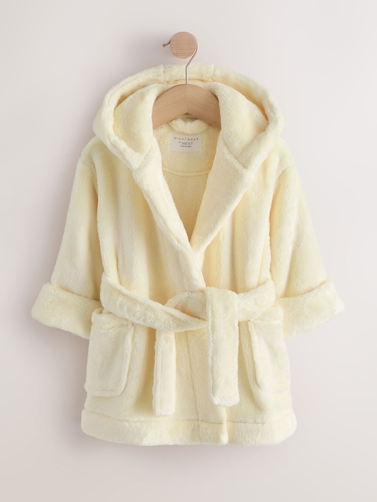 Yellow Soft Touch Fleece Dressing Gown (9mths-16yrs) - Image 1 of 4
