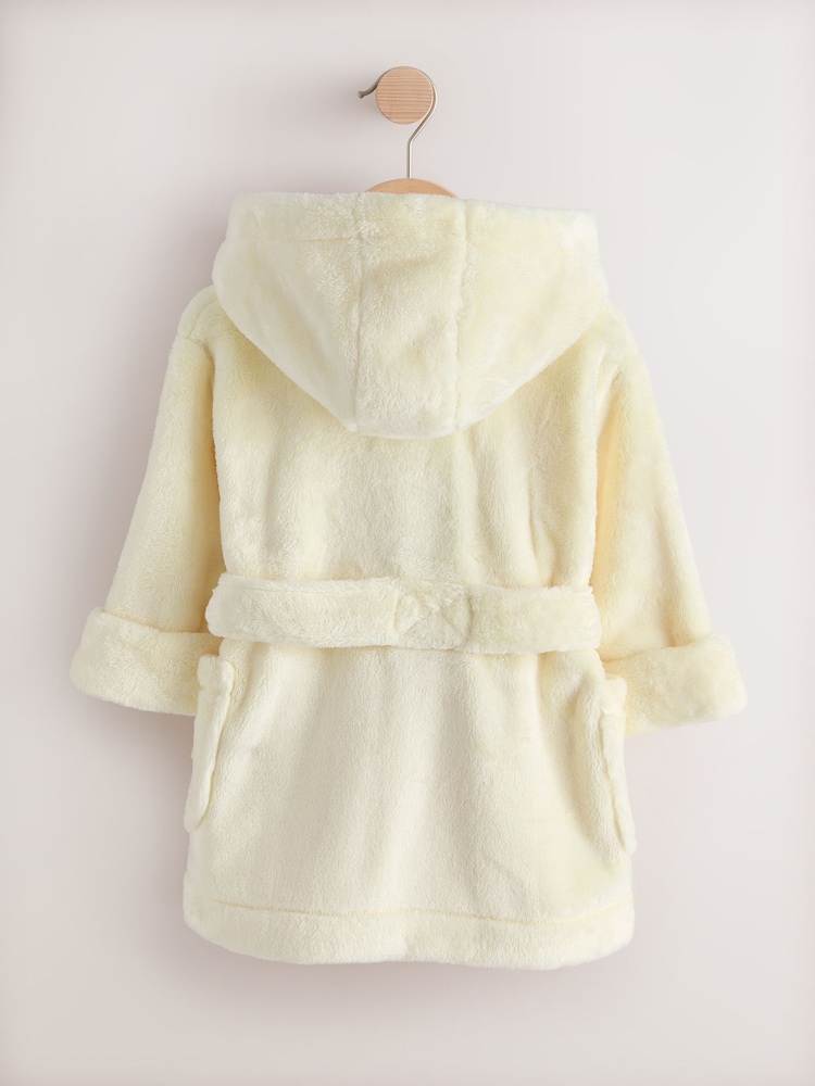 Yellow Soft Touch Fleece Dressing Gown (9mths-16yrs) - Image 2 of 4