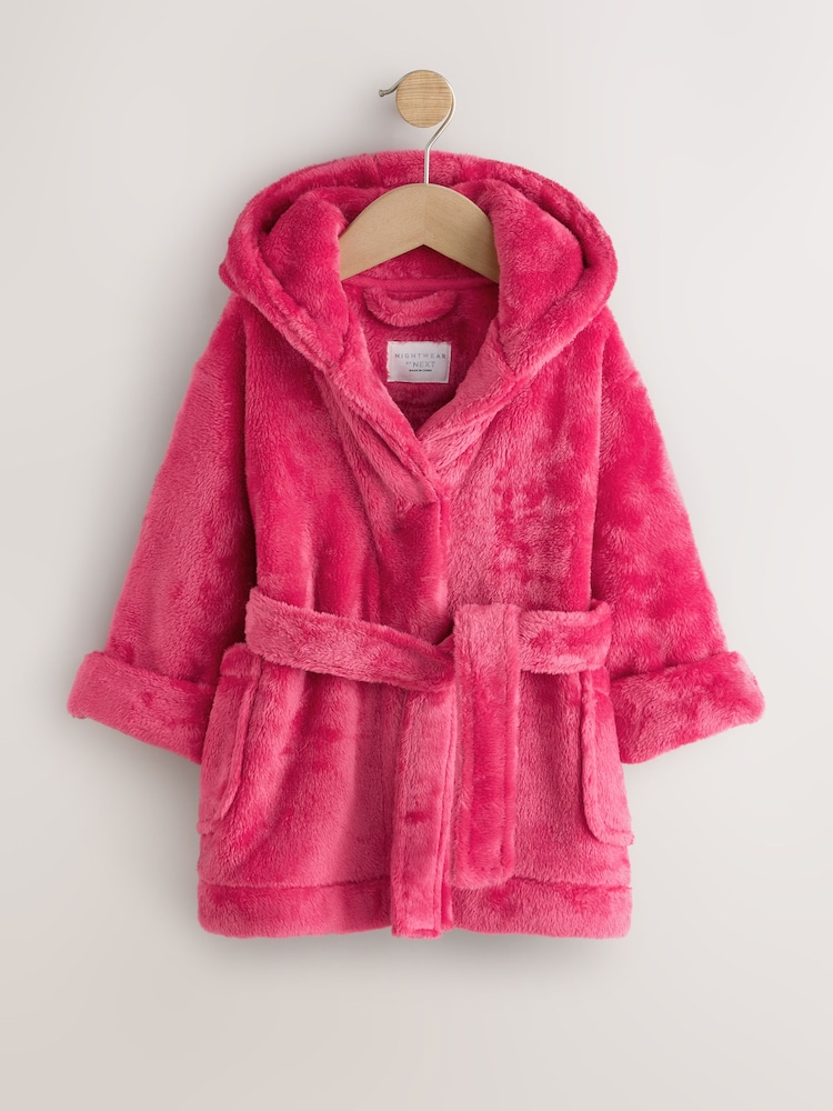 Red Soft Touch Fleece Dressing Gown (9mths-16yrs) - Image 1 of 4