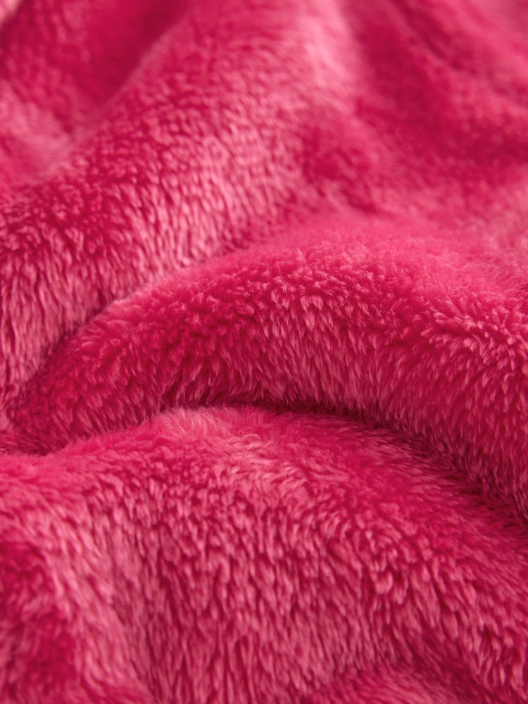 Red Soft Touch Fleece Dressing Gown (9mths-16yrs) - Image 4 of 4
