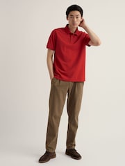 Seasalt Cornwall Red Balefire Polo Shirt - Image 1 of 5