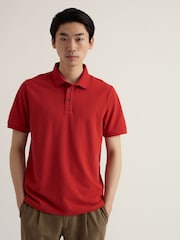 Seasalt Cornwall Red Balefire Polo Shirt - Image 2 of 5