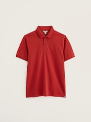 Seasalt Cornwall Red Balefire Polo Shirt - Image 4 of 5