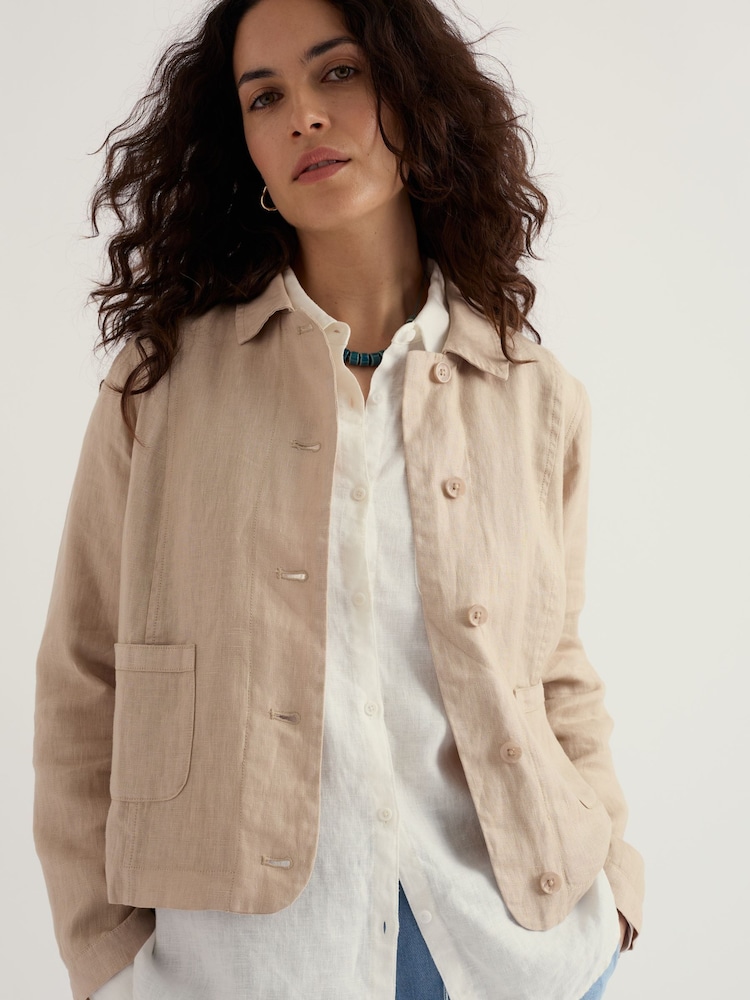Seasalt Cornwall Natural Petite Arame Jacket - Image 3 of 3