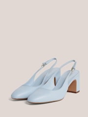 Hobbs Blue Lily Slingback Shoes - Image 3 of 5