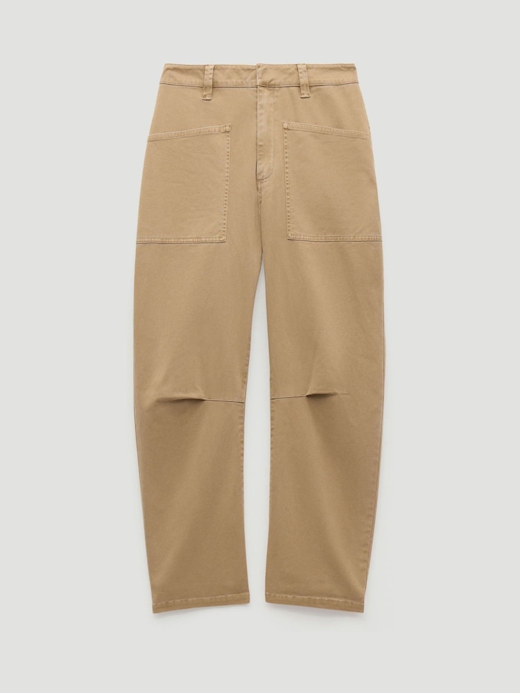 Hush Natural Cordi Barrel Leg Trousers - Image 5 of 5