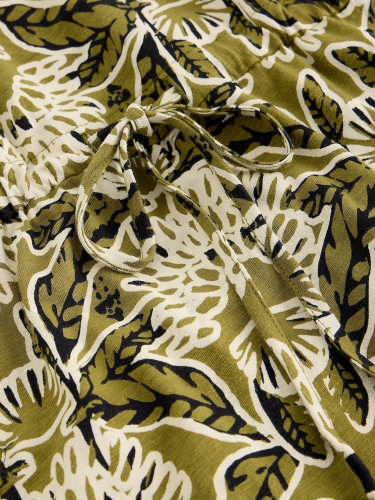 White Stuff Green Heidi 100% Cotton Jersey Dress - Image 5 of 5