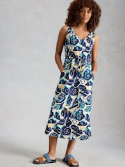 Blu - Abito in jersey Heidi di White Stuff - Immagine 1 di 6