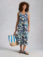 Blu - Abito in jersey Heidi di White Stuff - Immagine 3 di 6