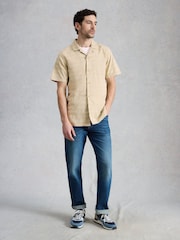 White Stuff Green Heywood Herringbone Shirt - Image 1 of 6