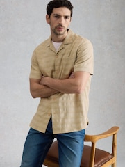 White Stuff Green Heywood Herringbone Shirt - Image 3 of 6