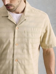 White Stuff Green Heywood Herringbone Shirt - Image 4 of 6