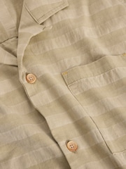 White Stuff Green Heywood Herringbone Shirt - Image 6 of 6