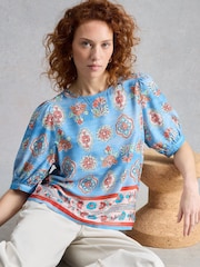 White Stuff Blue Alexa Shell Top - Image 1 of 6