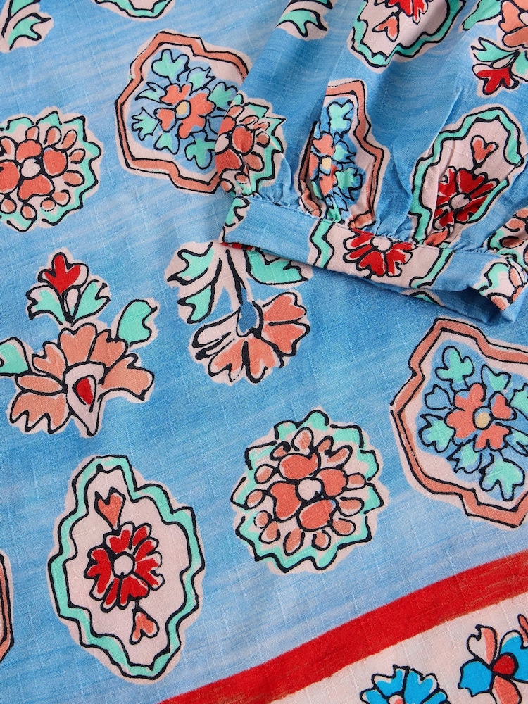 White Stuff Blue Alexa Shell Top - Image 6 of 6