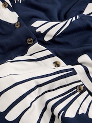 White Stuff Navy Rua Jersey Shirt Dress - Image 7 of 7
