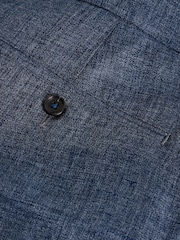 White Stuff Blue Dundee Linen Blend Trousers - Image 2 of 2