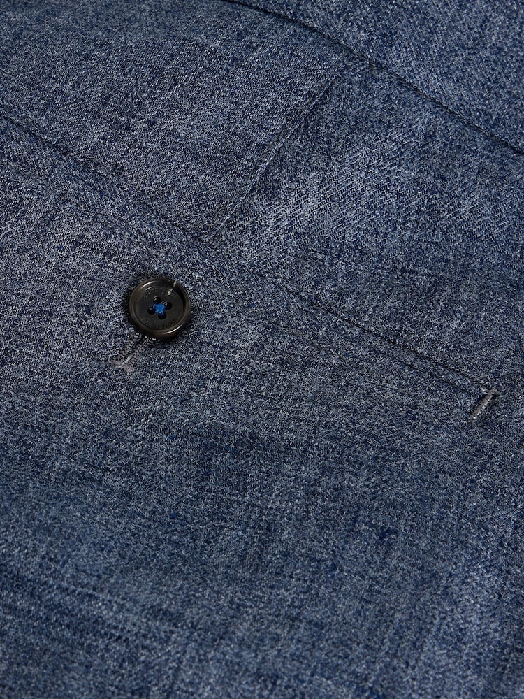 White Stuff Blue Dundee Linen Blend Trousers - Image 2 of 2