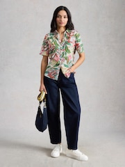 White Stuff White Annie SS Jersey Shirt - Image 1 of 6