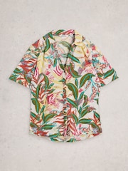 White Stuff White Annie SS Jersey Shirt - Image 5 of 6