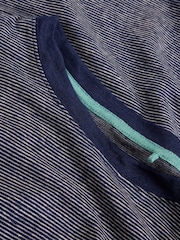 White Stuff Navy Abersoch Stripe Linen T-Shirt - Image 2 of 2