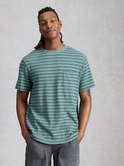 Синий - Футболка в полоску White Stuff Horsham - Изображение 2 6