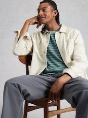 Синий - Футболка в полоску White Stuff Horsham - Изображение 4 6