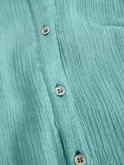 White Stuff Blue Rylee Double Cloth Shirt Dress - Image 6 of 6