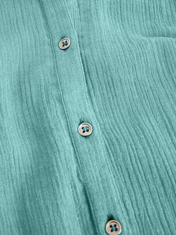 White Stuff Blue Rylee Double Cloth Shirt Dress - Image 6 of 6