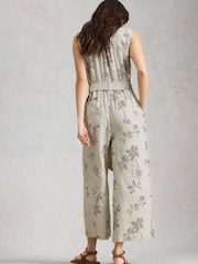 White Stuff White Betty Linen Blend Jumpsuit - Image 2 of 6