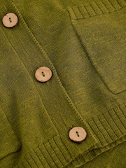 White Stuff Green Nova Linen Blend Cardigan - Image 5 of 6