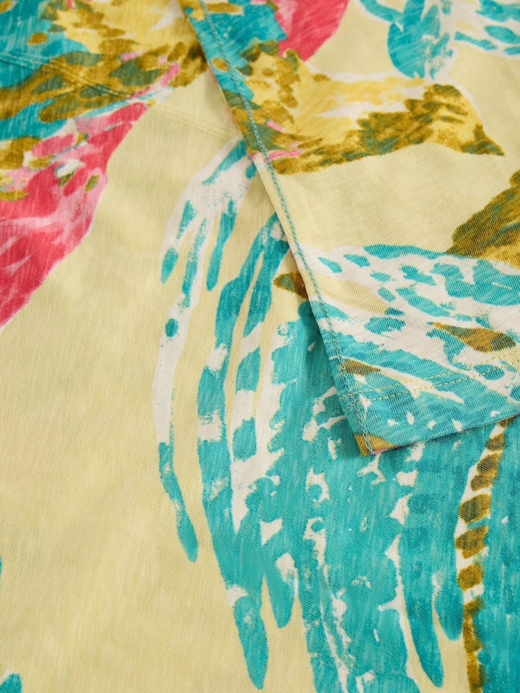 White Stuff Green Nelly Notch Neck T-Shirt - Image 6 of 6 White Stuff Green Nelly Notch Neck T-Shirt - Image 6 of 6