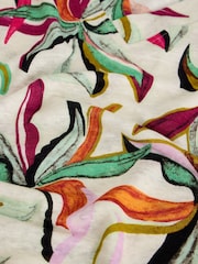 White Stuff חולצת טי מסיב פשתן עם צווארון וי, דגם Susie - תמונה 5 מתוך 6